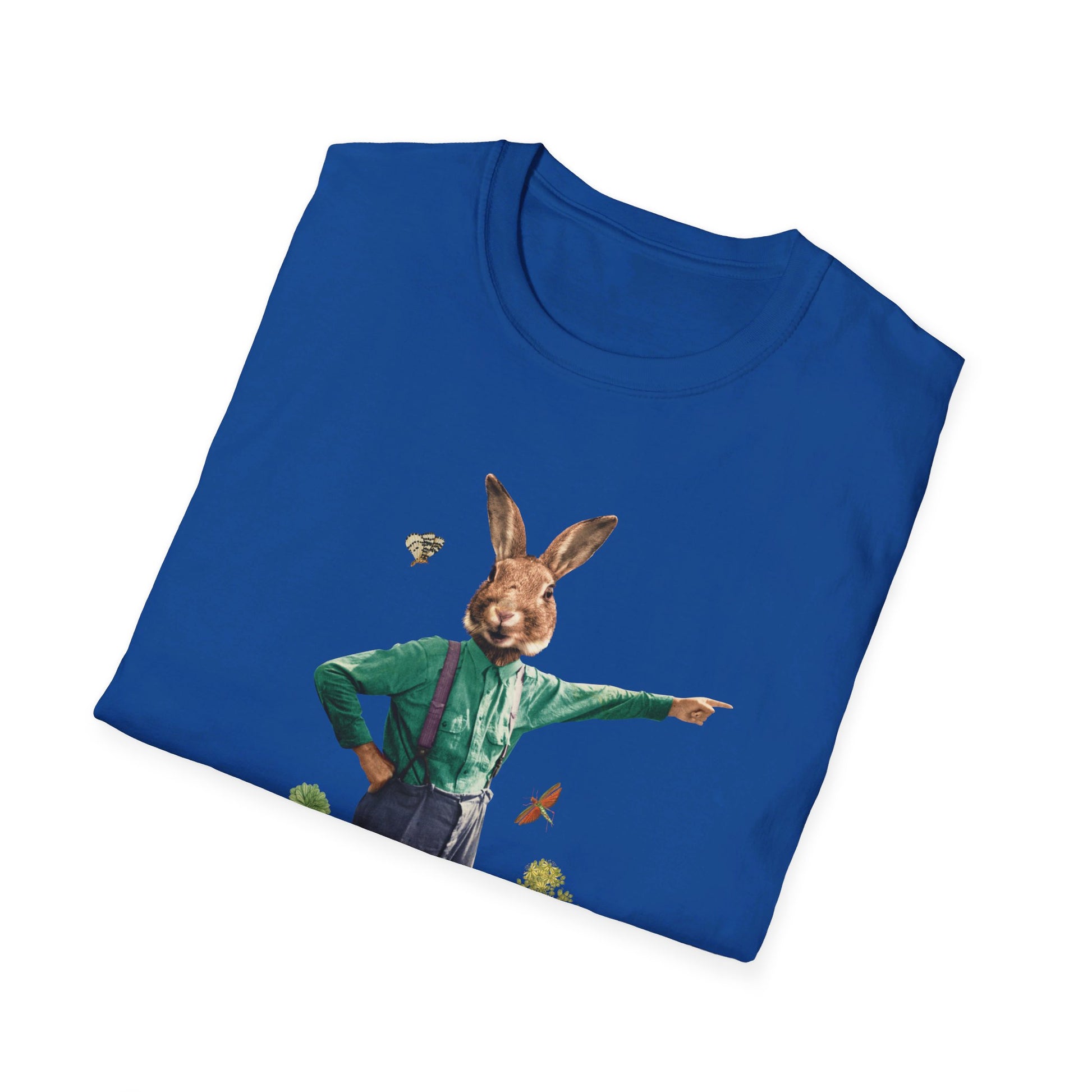 Rabbit - Animal Human - Front Design - Premium Bio Unisex T-Shirt - Pure Face Streetwear