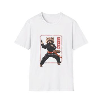 Kung Fu Raccoon - Martial Arts - Front Design - Premium Bio Unisex T-Shirt