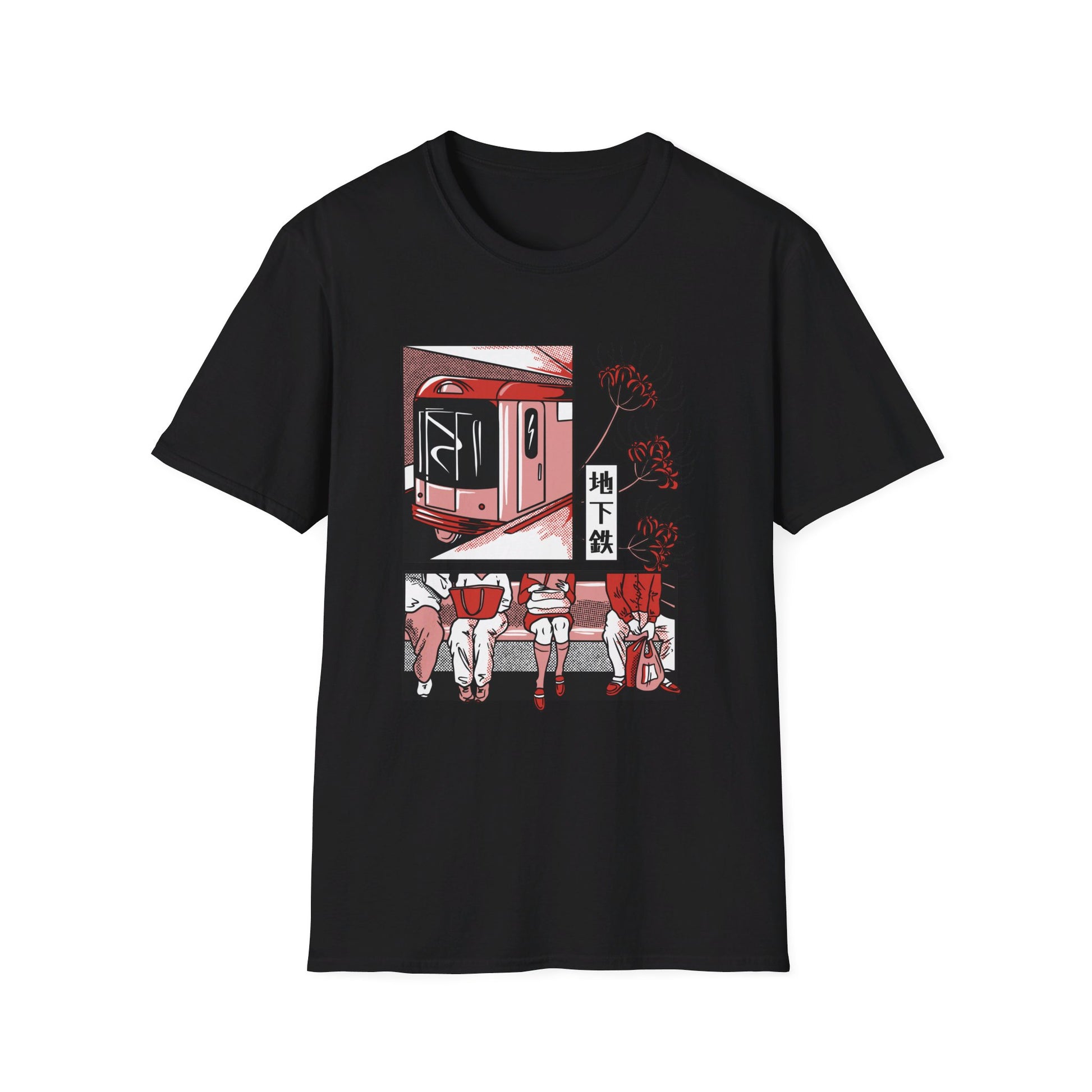 Japanese Metro Train - Slice Of Life - Front Design - Premium Bio Unisex T-Shirt - Pure Face Streetwear