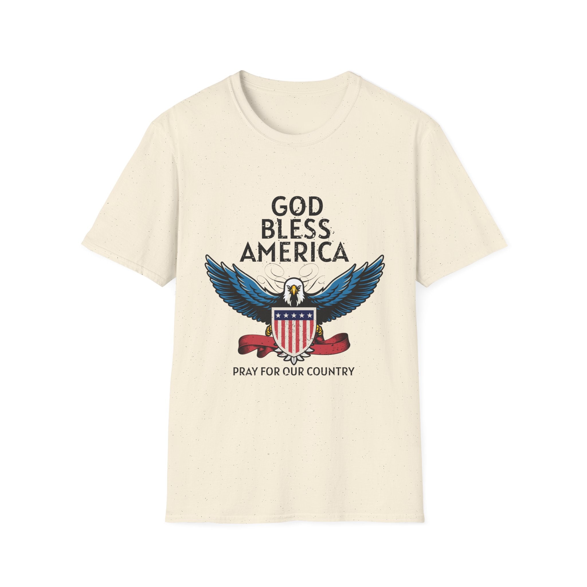 God bless America pray for our Country - American Patriots - Front Design - Premium Bio Unisex T-Shirt