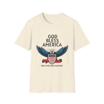 God bless America pray for our Country - American Patriots - Front Design - Premium Bio Unisex T-Shirt