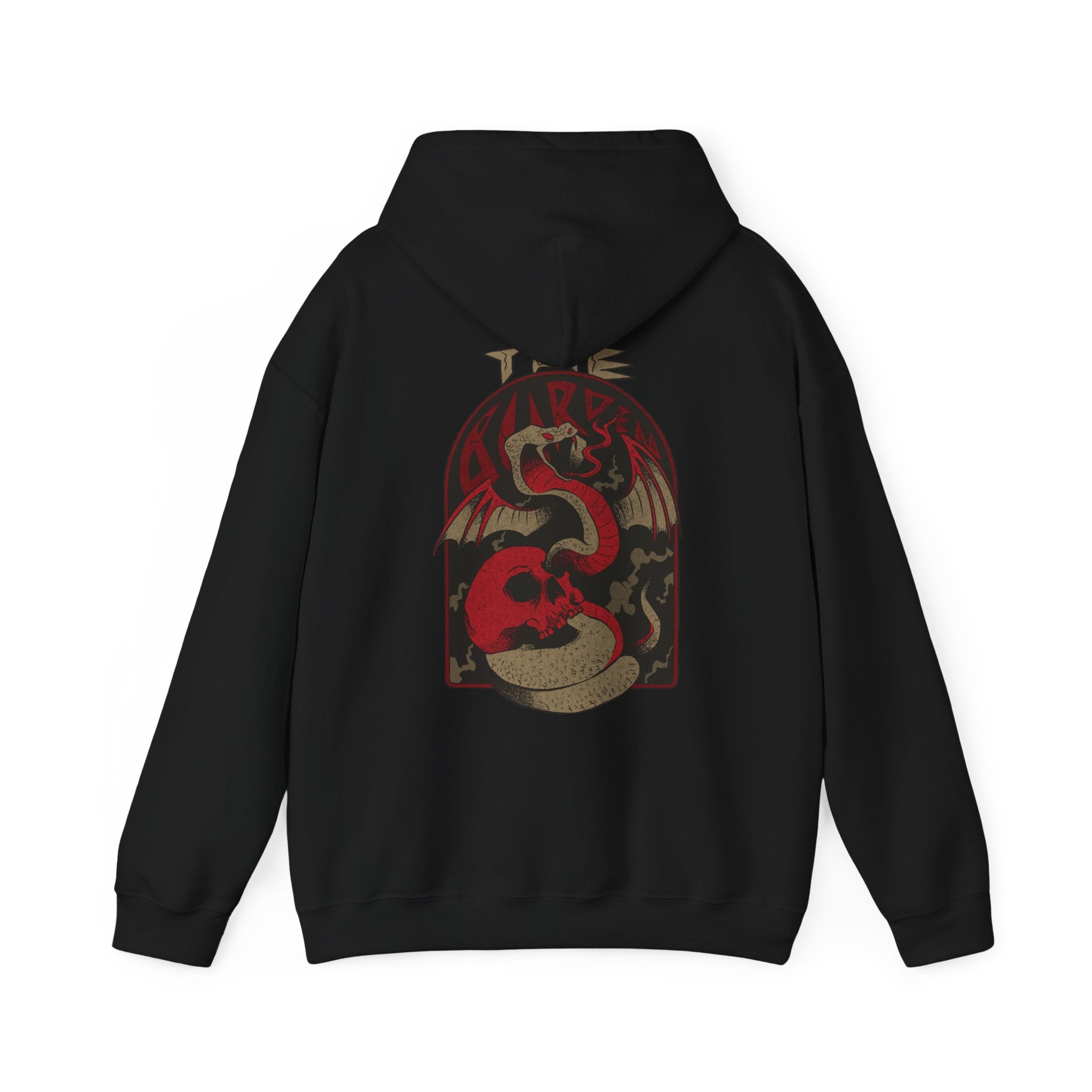 Snake and Skull - Mythical Hell Creatures - Unisex Hoodie