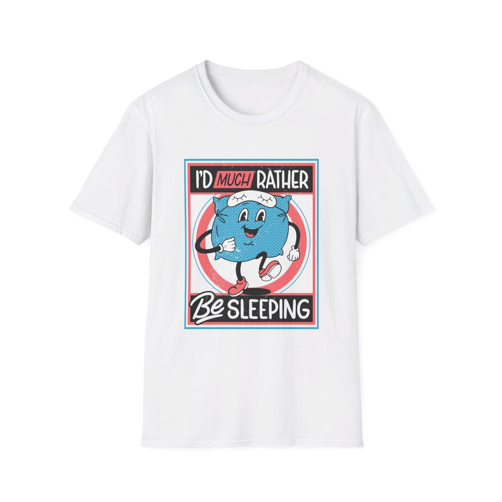 I´d much rather be sleeping - Antisocial Retro - Front Design - Premium Bio Unisex T-Shirt