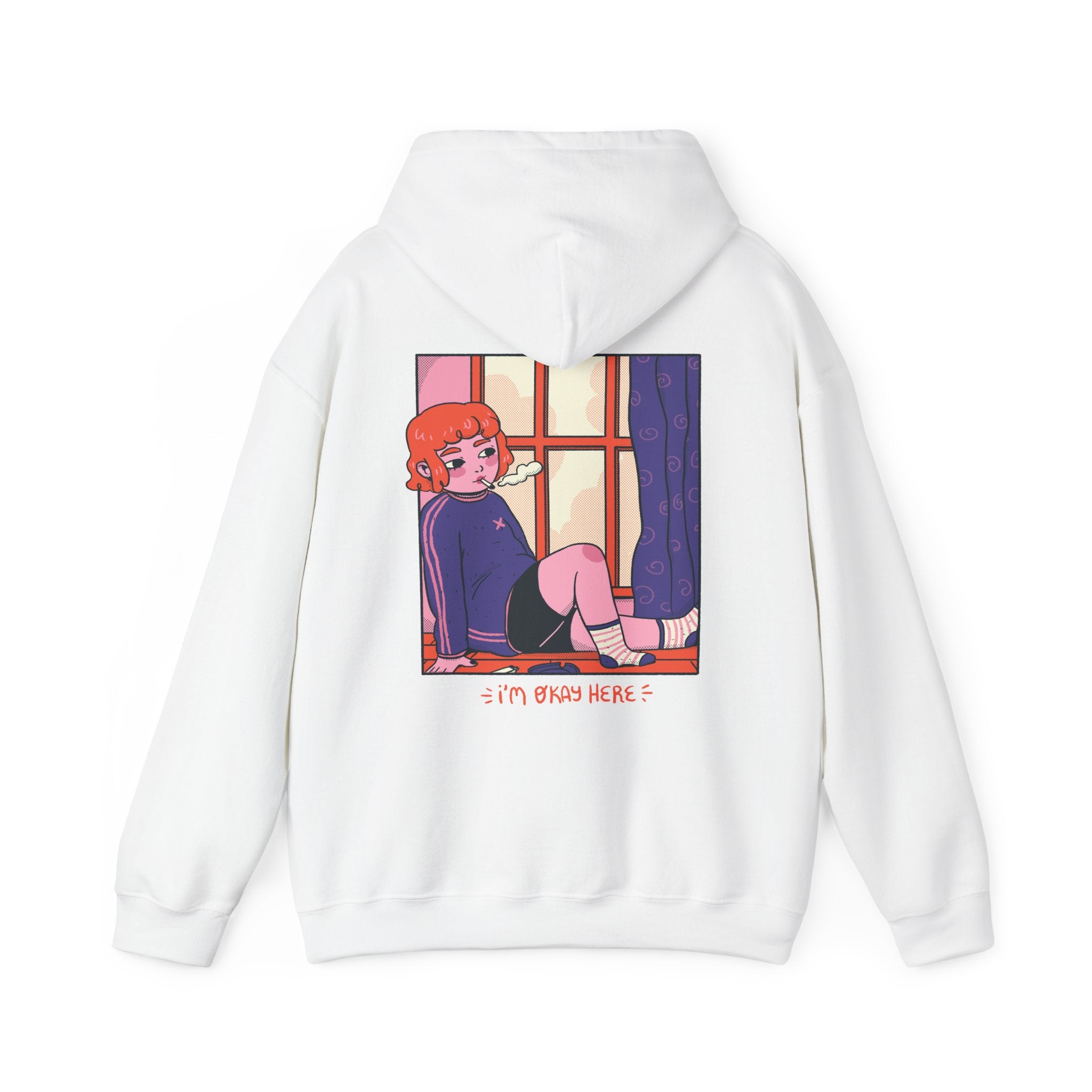 Girl in Window - Cozy at Home - Unisex Hoodie