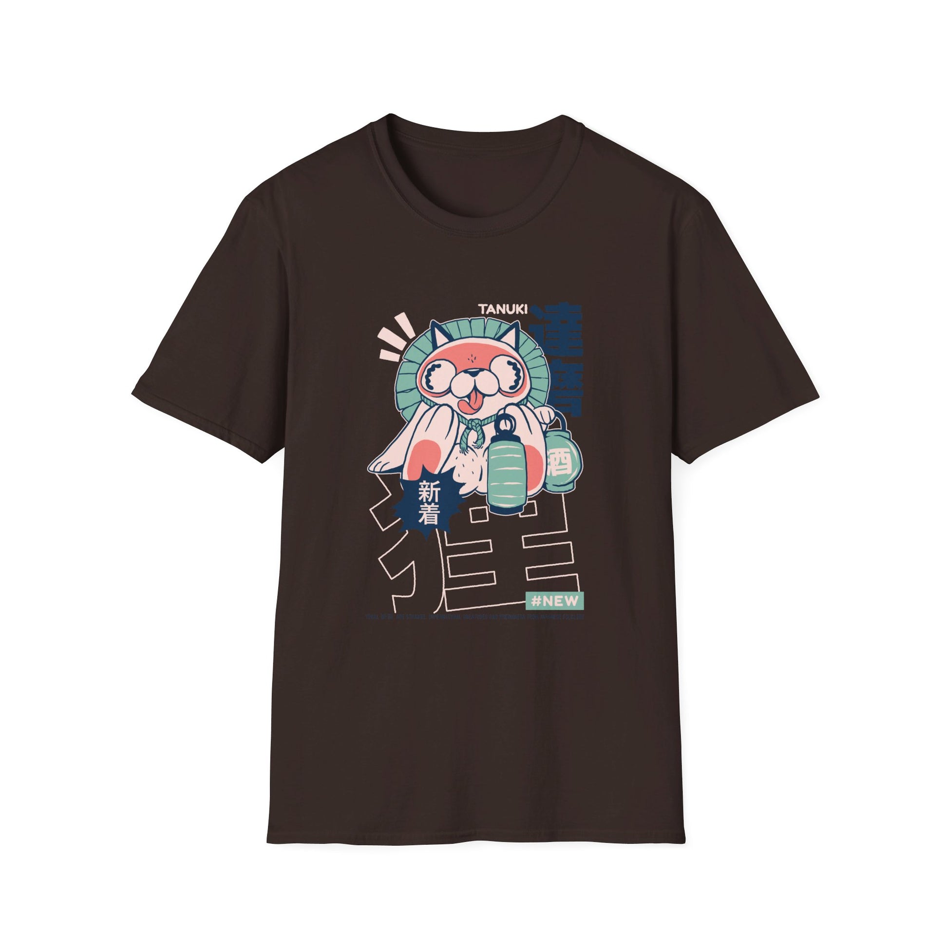 Tanuki - Japanese Yokai - Front Design - Premium Bio Unisex T-Shirt - Pure Face Streetwear