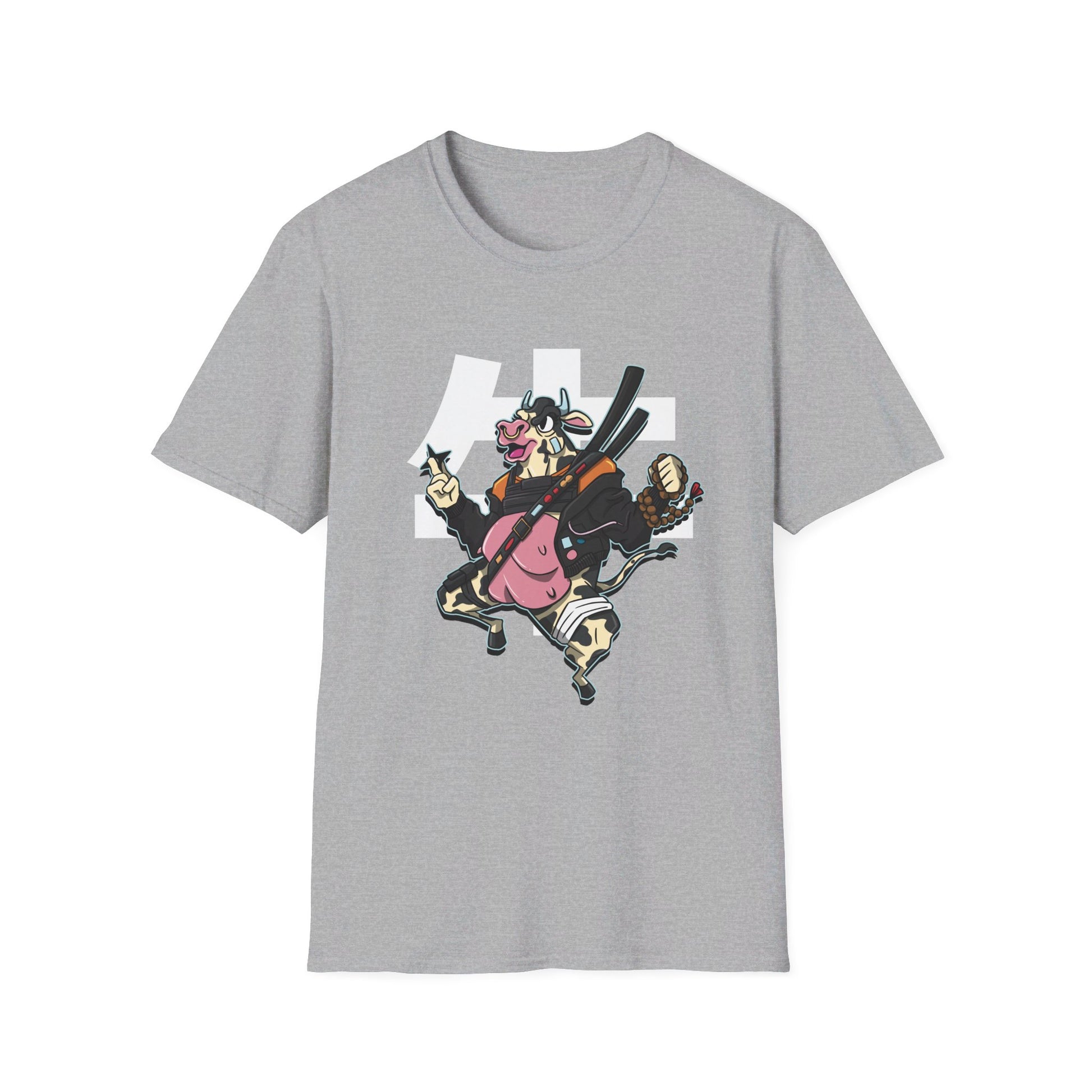 Cow - Warrior Animals - Front Design - Premium Bio Unisex T-Shirt - Pure Face Streetwear