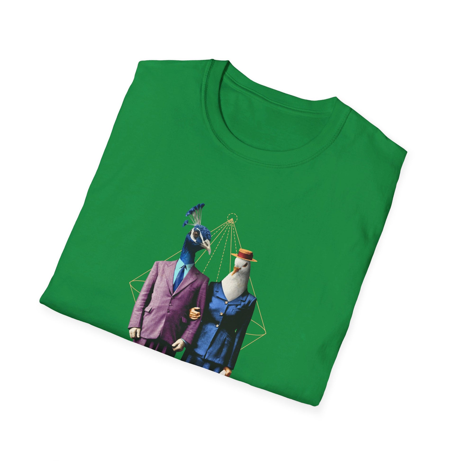 Birds Couple - Animal Human - Front Design - Premium Bio Unisex T-Shirt - Pure Face Streetwear