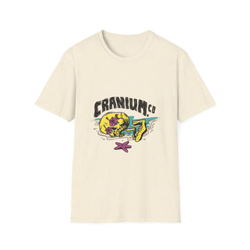 Cranium Broken Skull - Summer Skulls - Front Design - Premium Bio Unisex T-Shirt