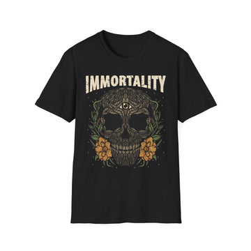 Immortality Skull - Streetwear - Reality Check - Unisex T-Shirt