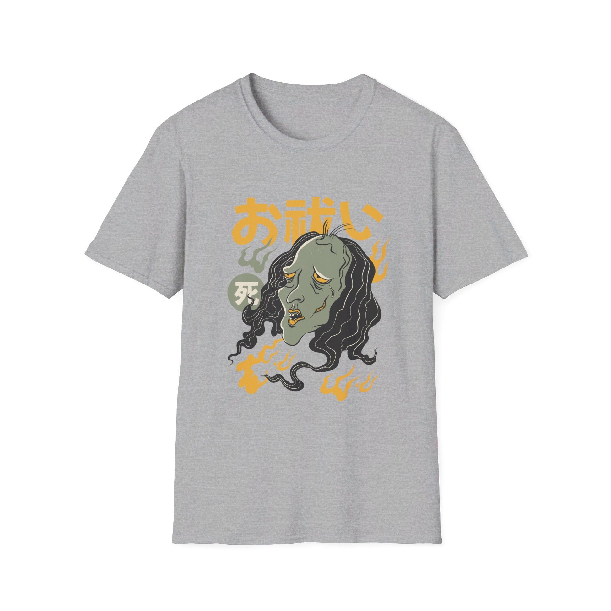 Crying Ghost - Yurei Ghost - Front Design - Premium Bio Unisex T-Shirt - Pure Face Streetwear