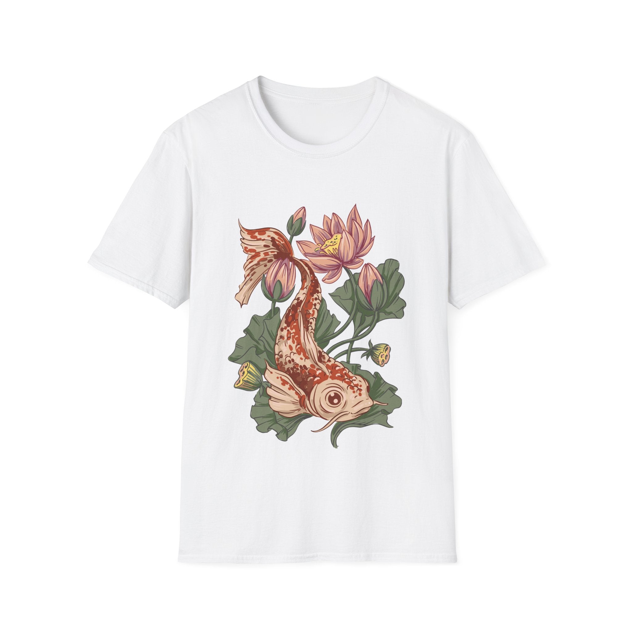 Koi Lotus - Animals In Nature - Unisex T-Shirt