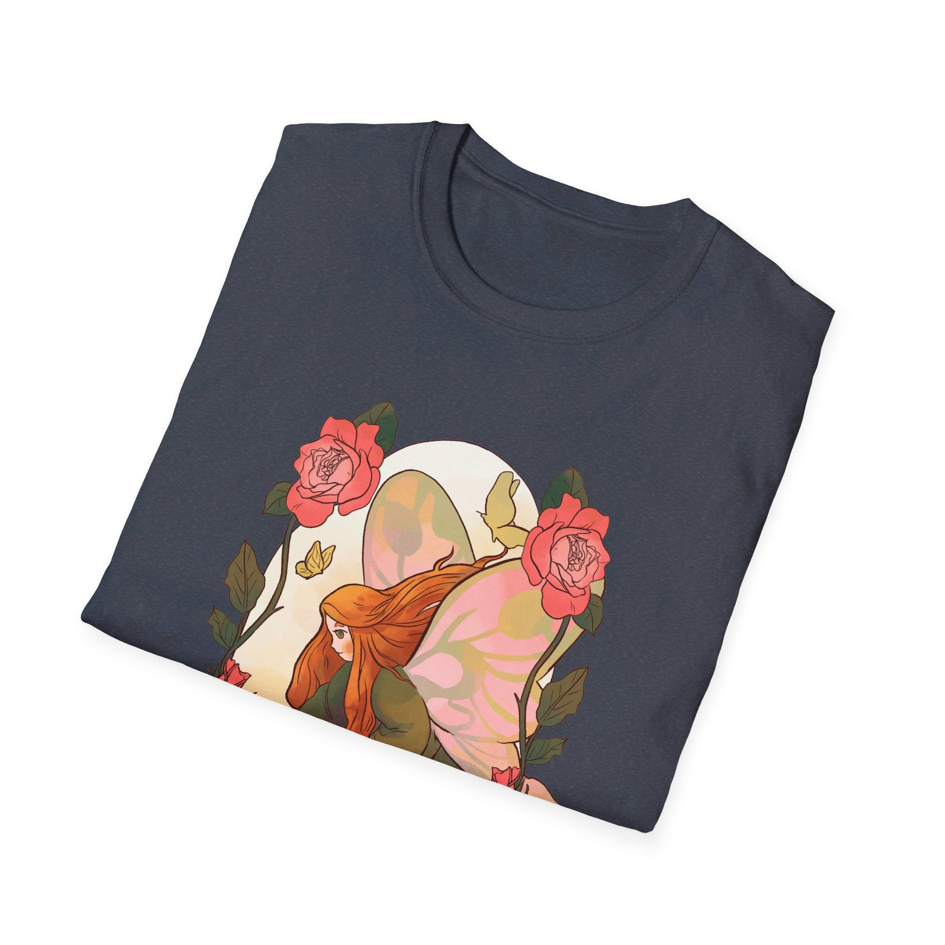 Rose Fairy - Fairy Tail World - Front Design - Premium Bio Unisex T-Shirt - Pure Face Streetwear