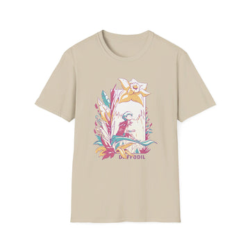 Daffodil - Flowers with Fairies - Front Design - Premium Bio Unisex T-Shirt