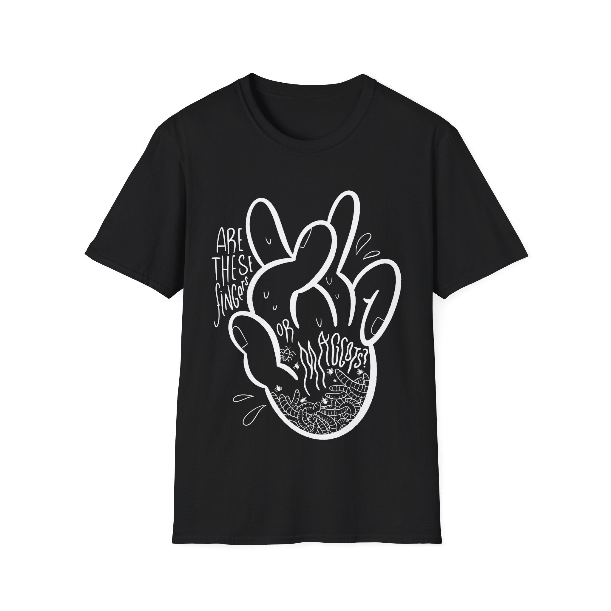 Maggot Fingers Fear - Doodle Fears - Unisex T-Shirt