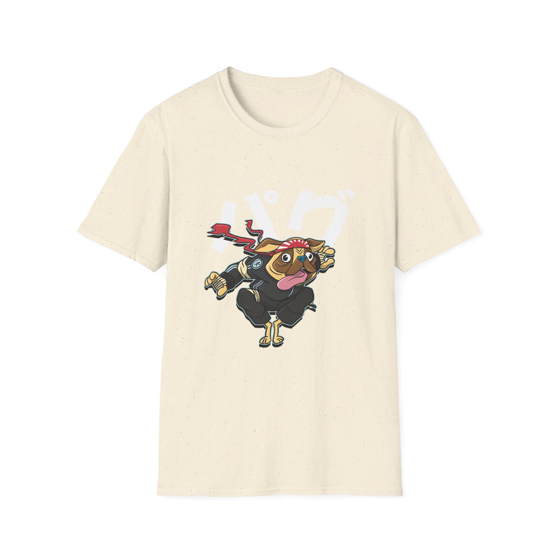 Pug - Warrior Animals - Front Design - Premium Bio Unisex T-Shirt - Pure Face Streetwear