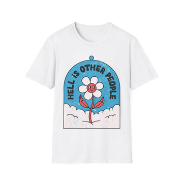 Hell is other People - Antisocial Retro - Unisex T-Shirt - Front Print