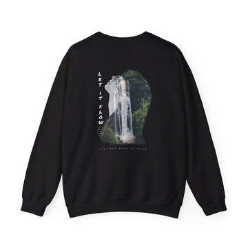 Let it Flow - Exposure Streetwear - Back Design - Premium Unisex Heavy Blend™ Crewneck Sweatshirt