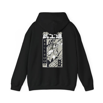 Samurai with Katana jumping - Samurai Manga - Unisex Hoodie