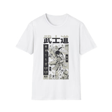 Flying Samurai - Samurai Manga - Unisex T-Shirt - Front Print