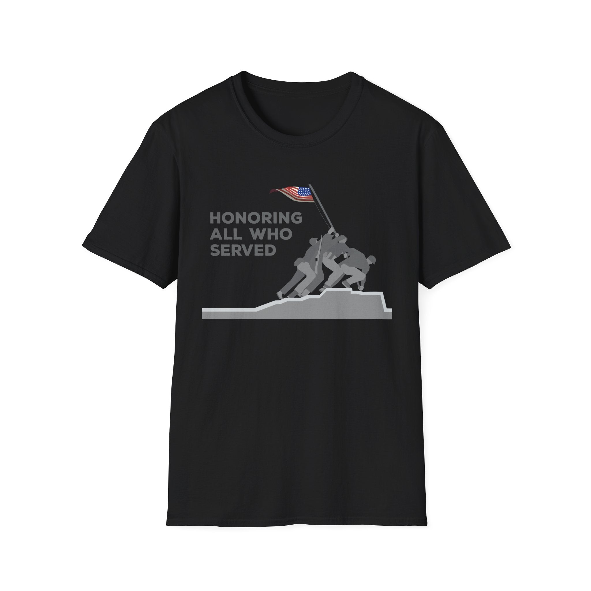 Honoring all who served - Veteran - Front Design - Premium Bio Unisex T-Shirt