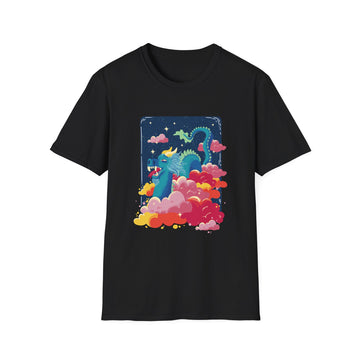 Dragon in the Clouds - Fairytale Dragons - Unisex T-Shirt