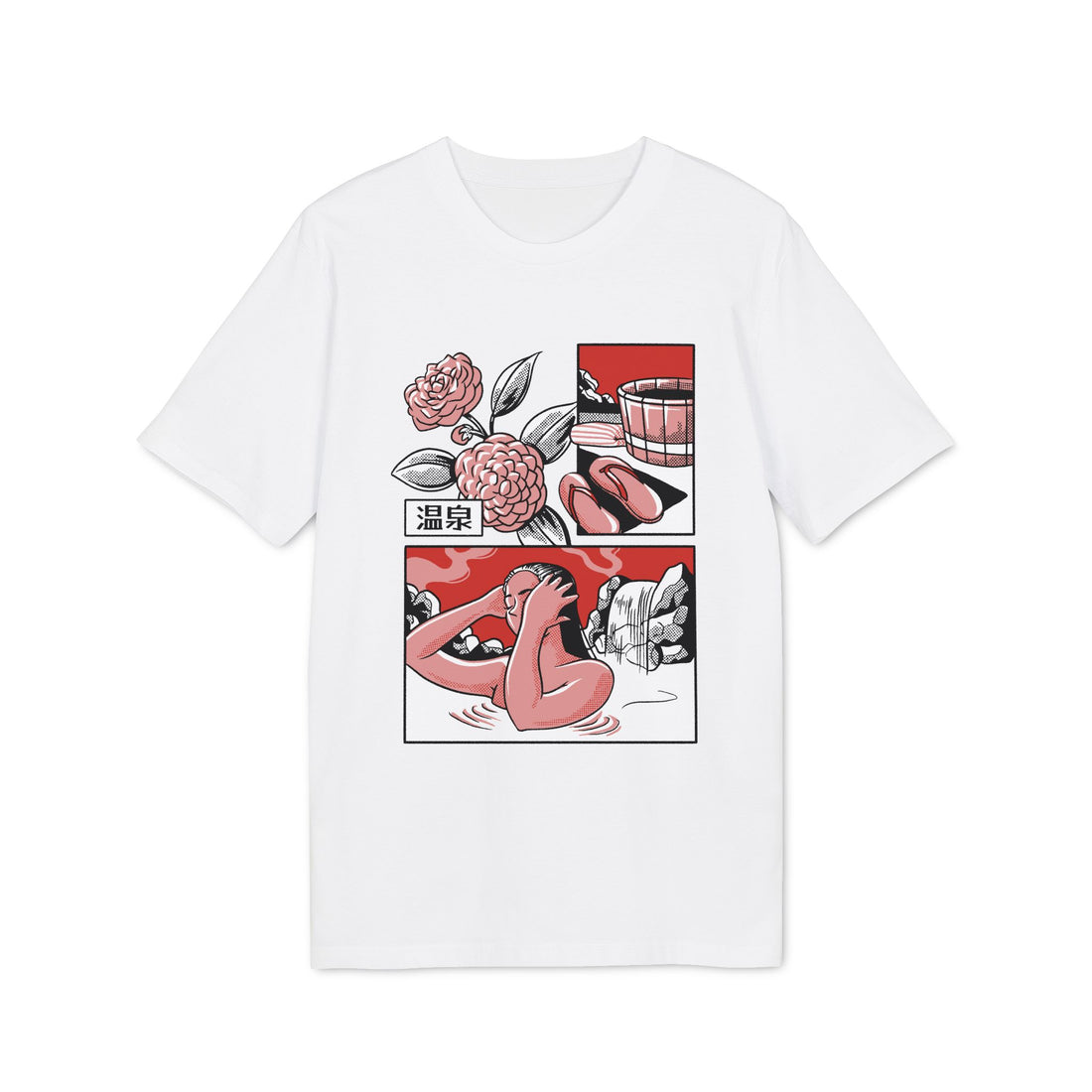 Japanisches heiße Quellen - Slice Of Life - Premium Unisex T-Shirt Front Print