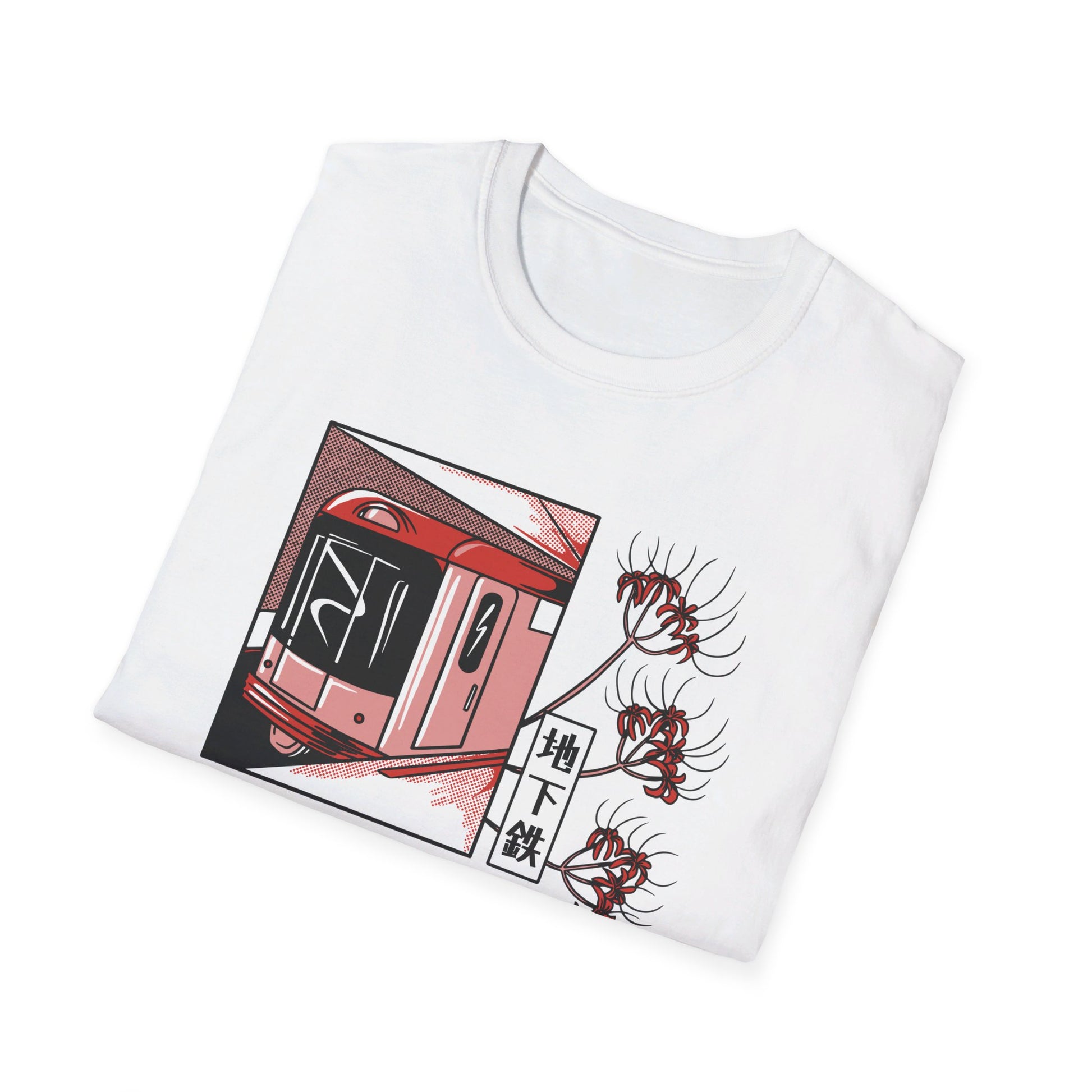 Japanese Metro Train - Slice Of Life - Front Design - Premium Bio Unisex T-Shirt - Pure Face Streetwear