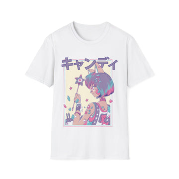 Cute Anime Girl with Magic Wand - Harajuku Anime Girl - Unisex T-Shirt