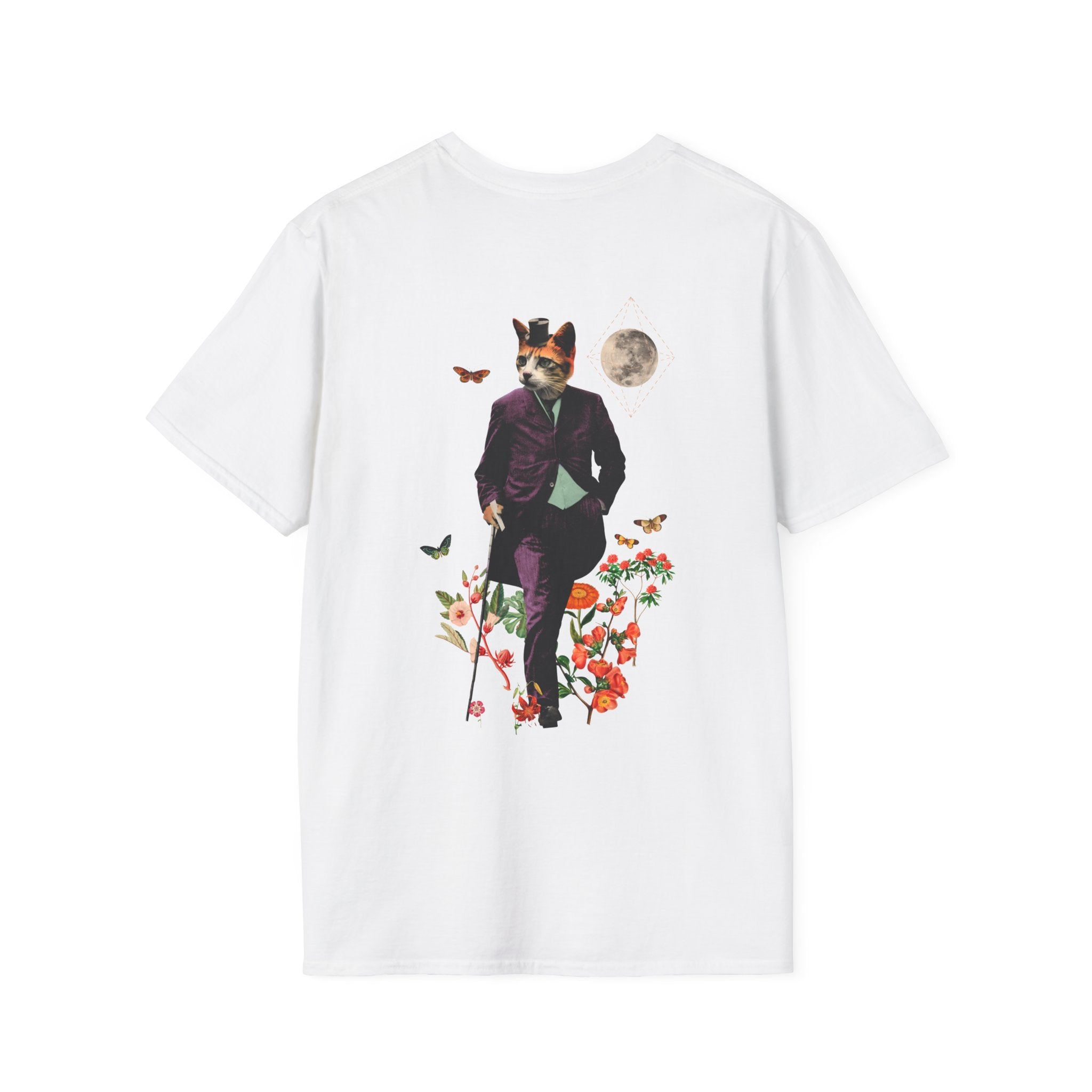 Cat - Animal Human - Unisex T-Shirt - Back Print