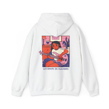 Girl playing Gitarre - Cozy at Home - Unisex Hoodie