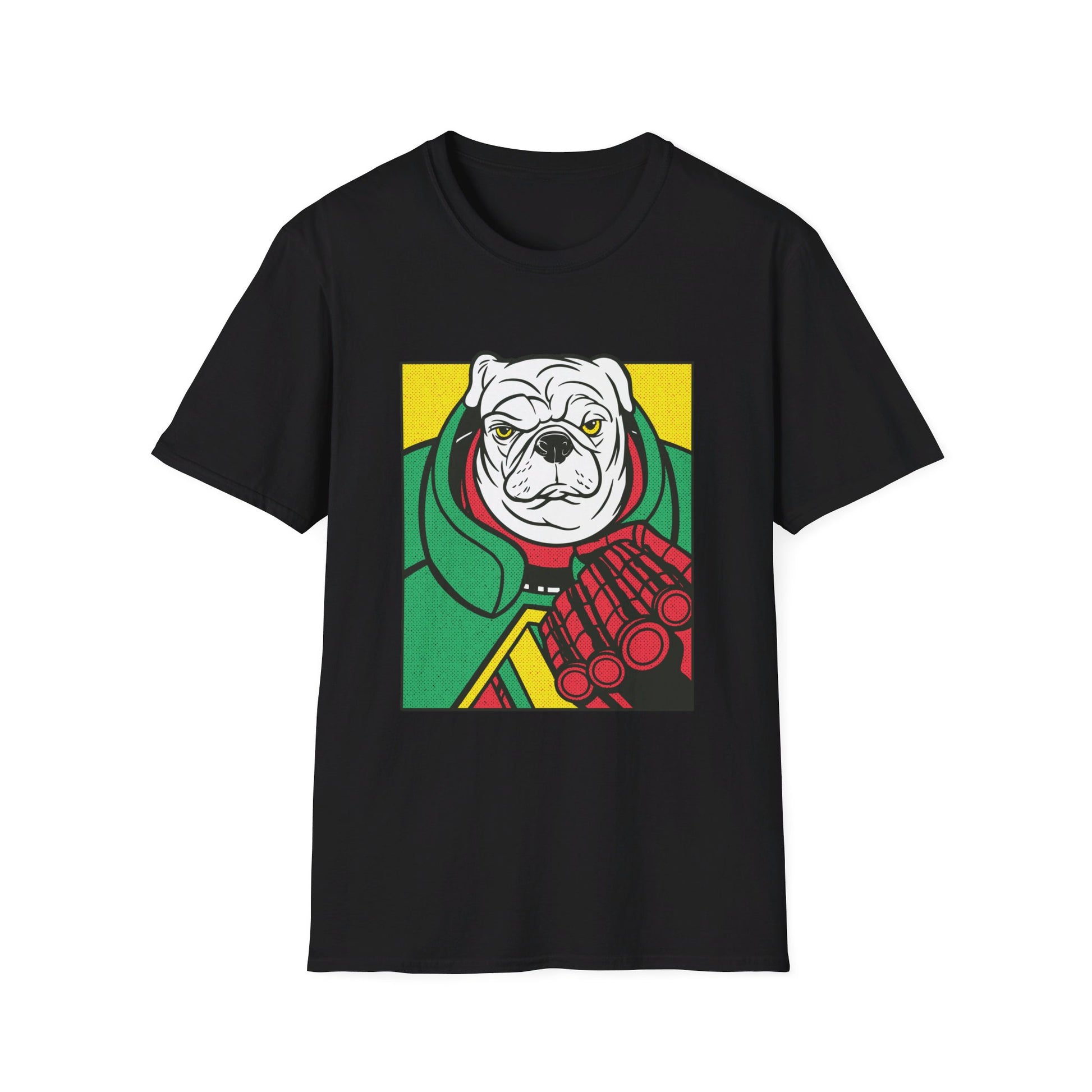 Pug Angry Dog - Comic Mafia - Front Design - Premium Bio Unisex T-Shirt - Pure Face Streetwear