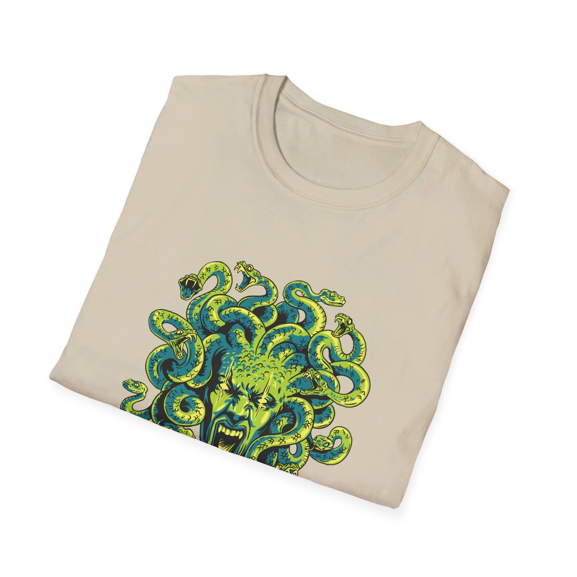 Medusa - Greek Mythology - Front Design - Premium Bio Unisex T-Shirt - Pure Face Streetwear