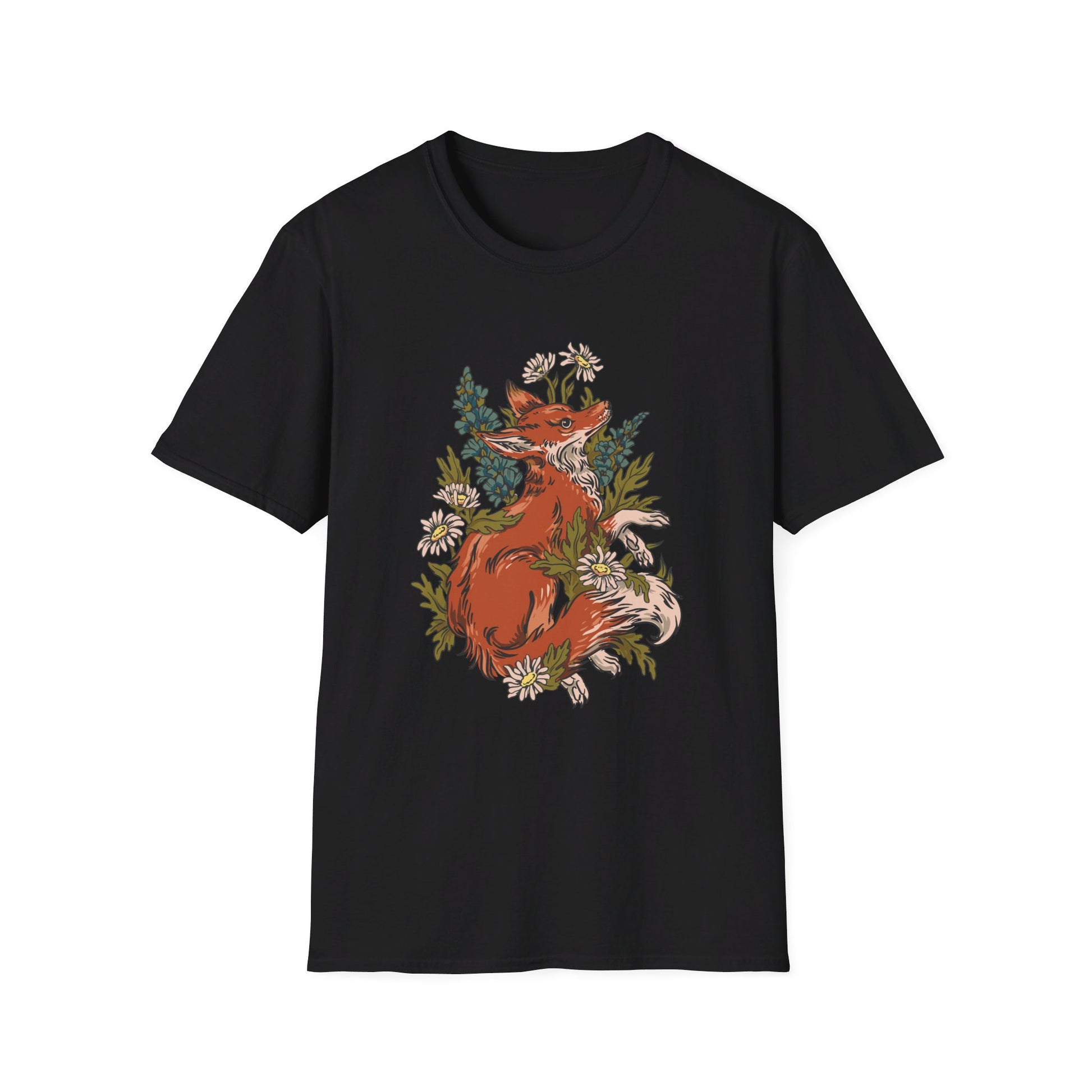 Fox Momiles - Animals In Nature - Front Design - Premium Bio Unisex T-Shirt - Pure Face Streetwear