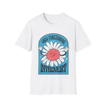 High functioning introvert - Antisocial Retro - Unisex T-Shirt - Front Print