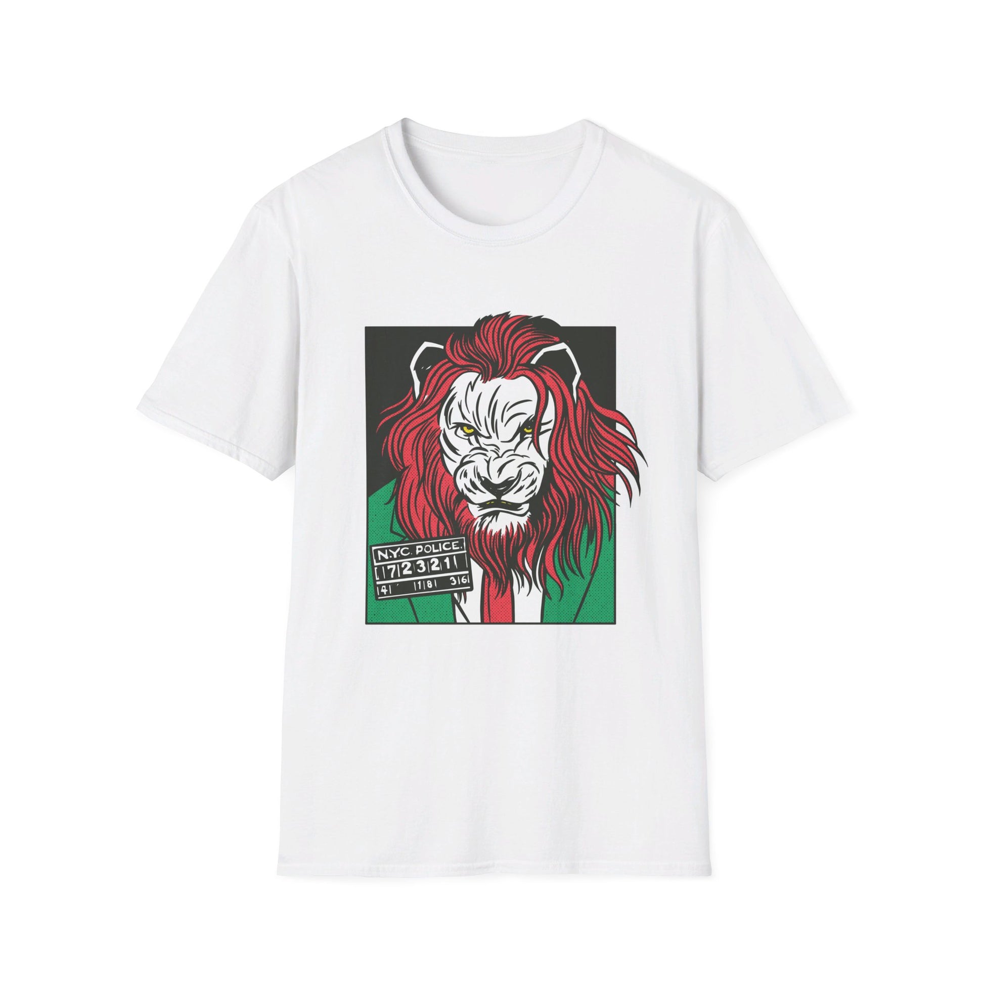 Lion Gangster - Comic Mafia - Front Design - Premium Bio Unisex T-Shirt - Pure Face Streetwear