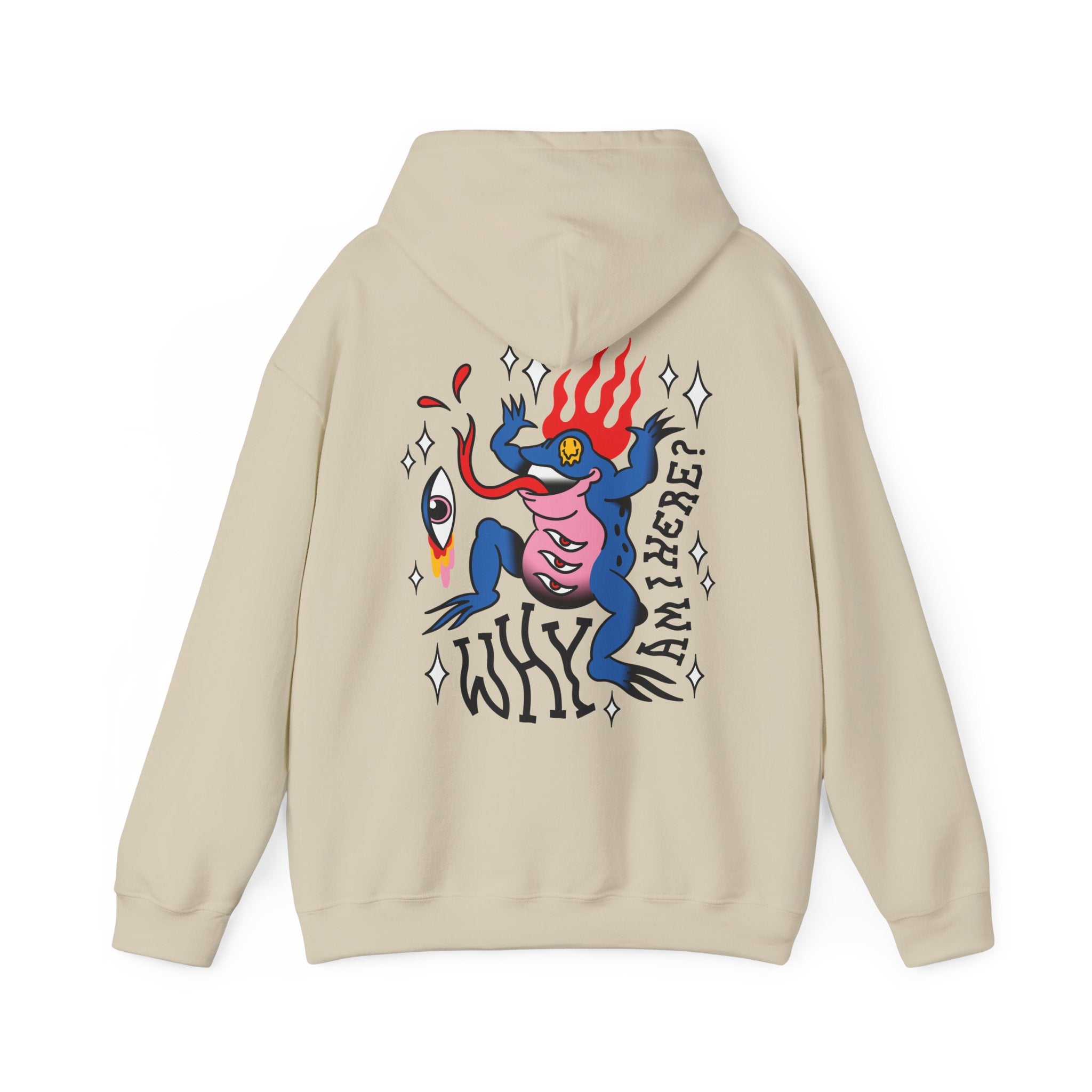 Frog on Fire - Trippy Tattoo - Unisex Hoodie