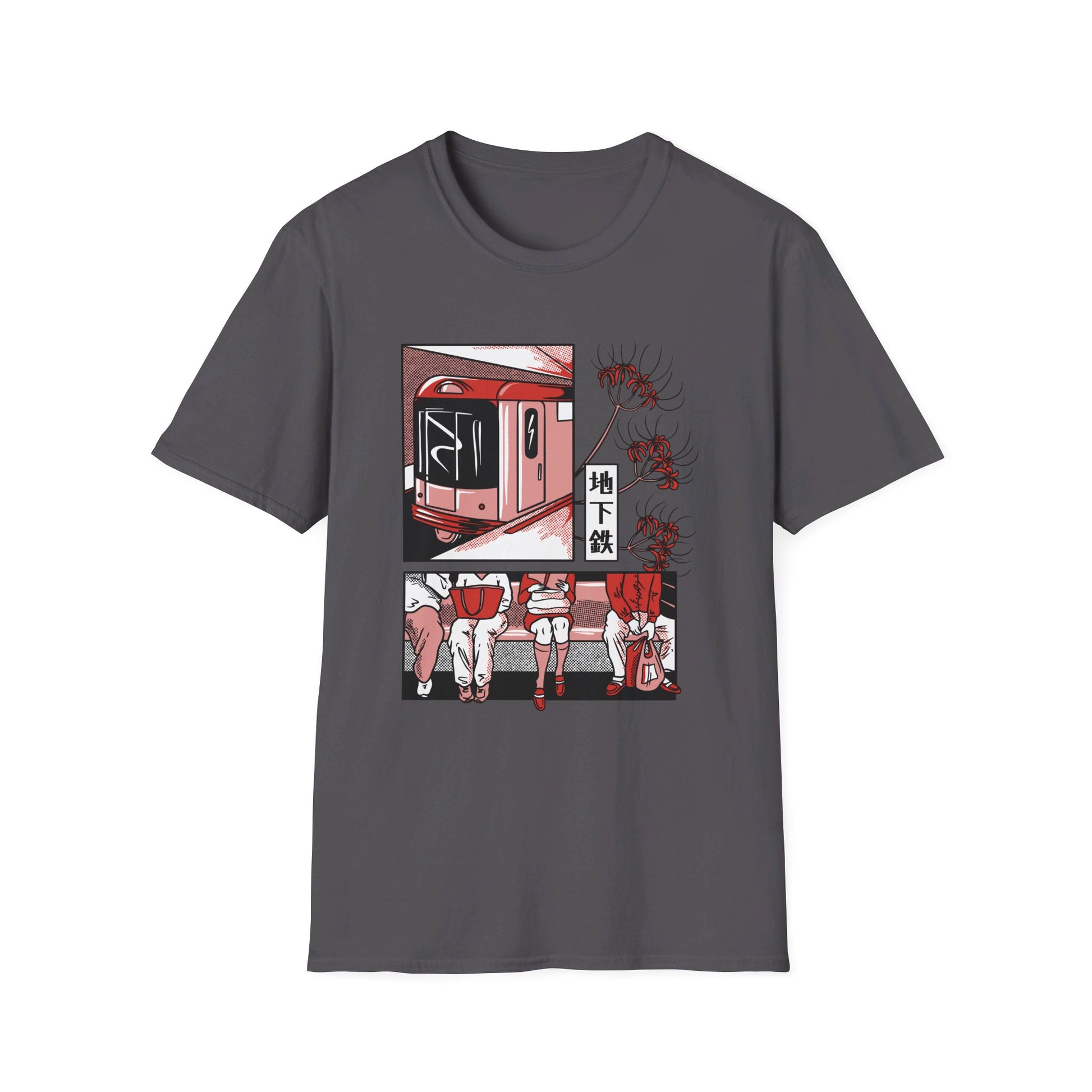 Japanese Metro Train - Slice Of Life - Front Design - Premium Bio Unisex T-Shirt - Pure Face Streetwear