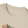 Hare Rabbit Ivy Flowers - Animals In Nature - Front Design - Premium Bio Unisex T-Shirt - Pure Face Streetwear