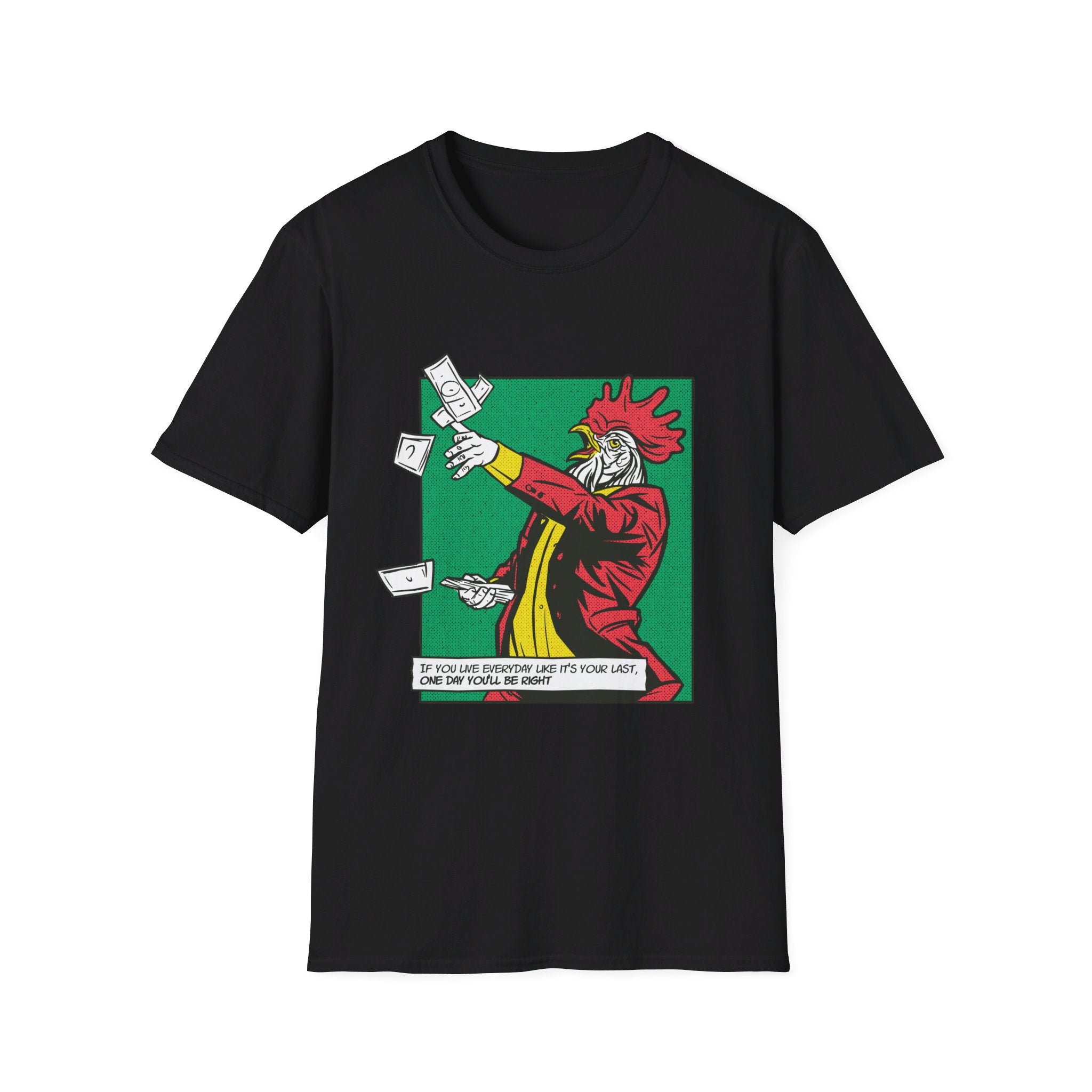 The Rooster - Comic Mafia - Front Design - Premium Bio Unisex T-Shirt - Pure Face Streetwear