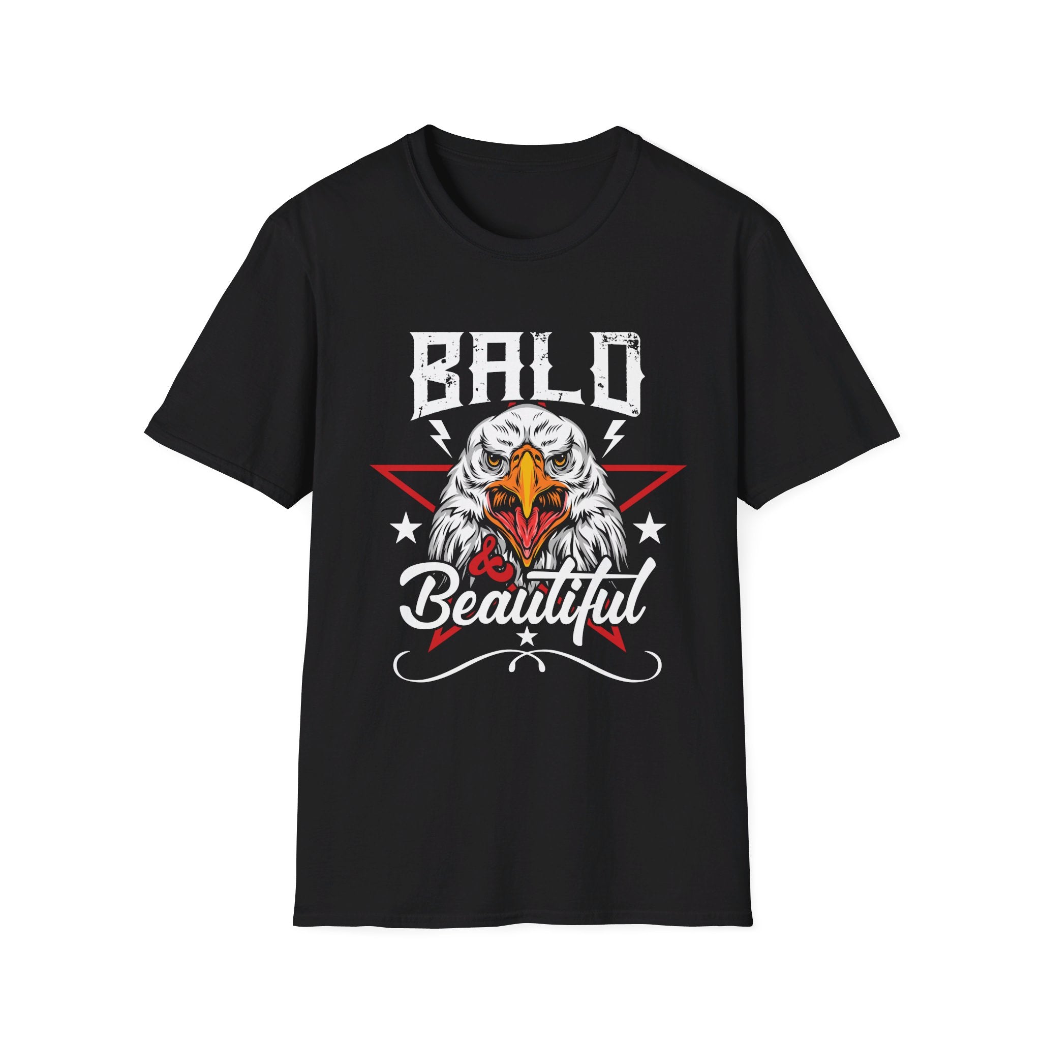 Bald and Beautiful - American Patriots - Front Design - Premium Bio Unisex T-Shirt