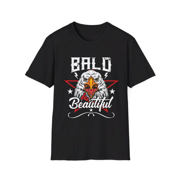 Bald and Beautiful - American Patriots - Front Design - Premium Bio Unisex T-Shirt