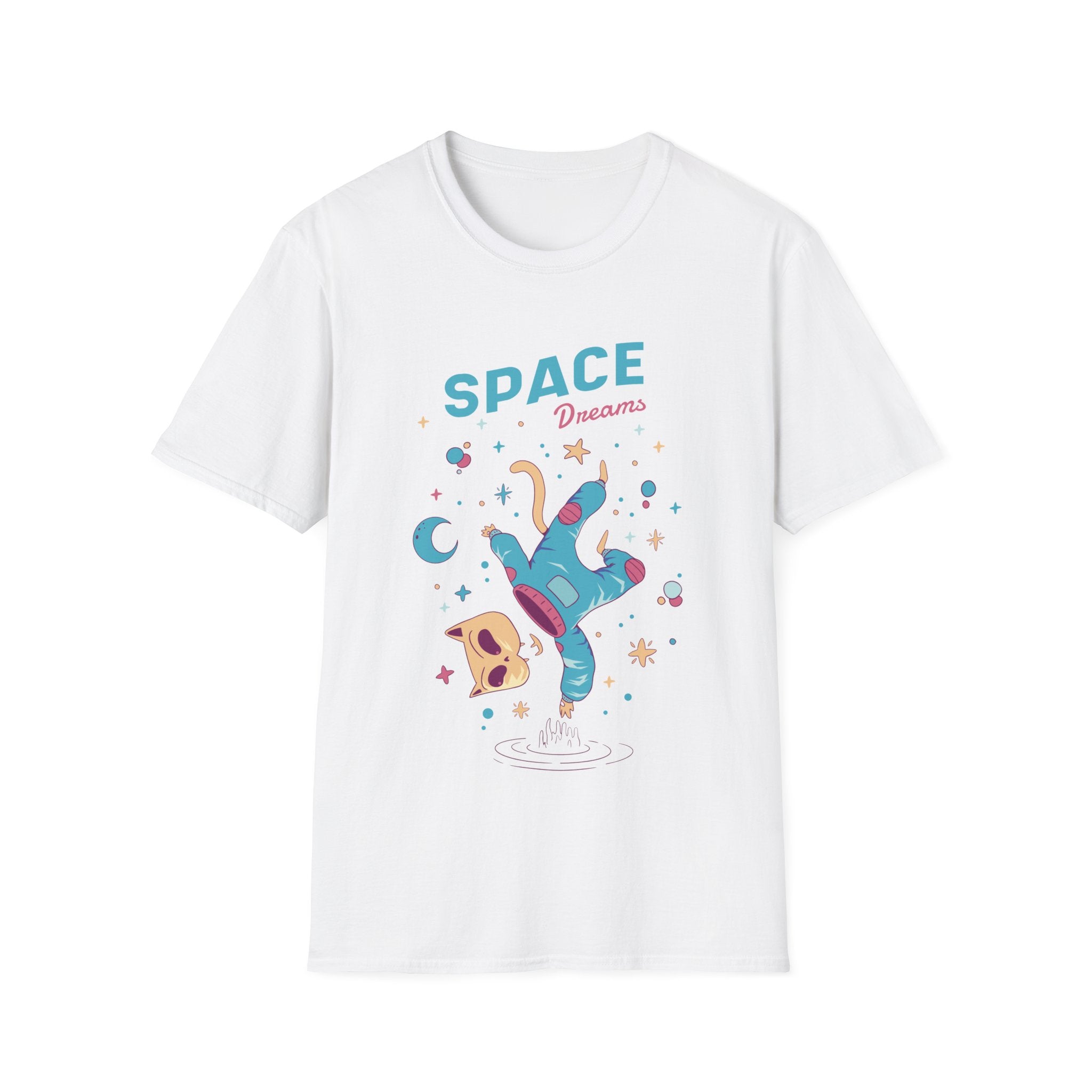 Astronaut Cat floating in Space - Monsters in space - Unisex T-Shirt