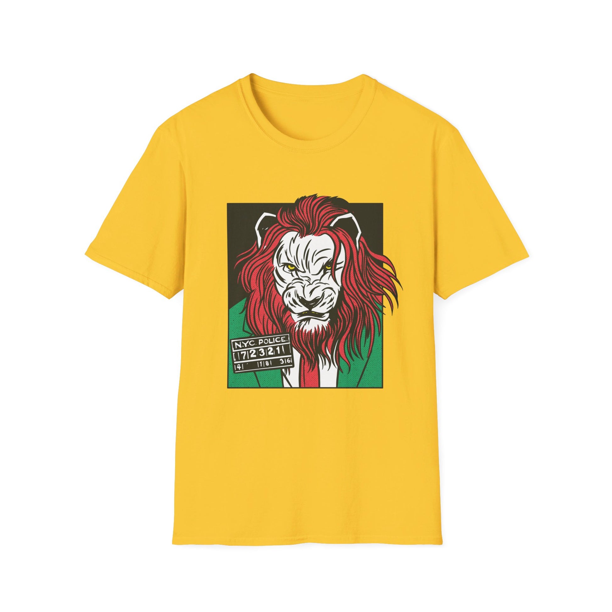 Lion Gangster - Comic Mafia - Front Design - Premium Bio Unisex T-Shirt - Pure Face Streetwear