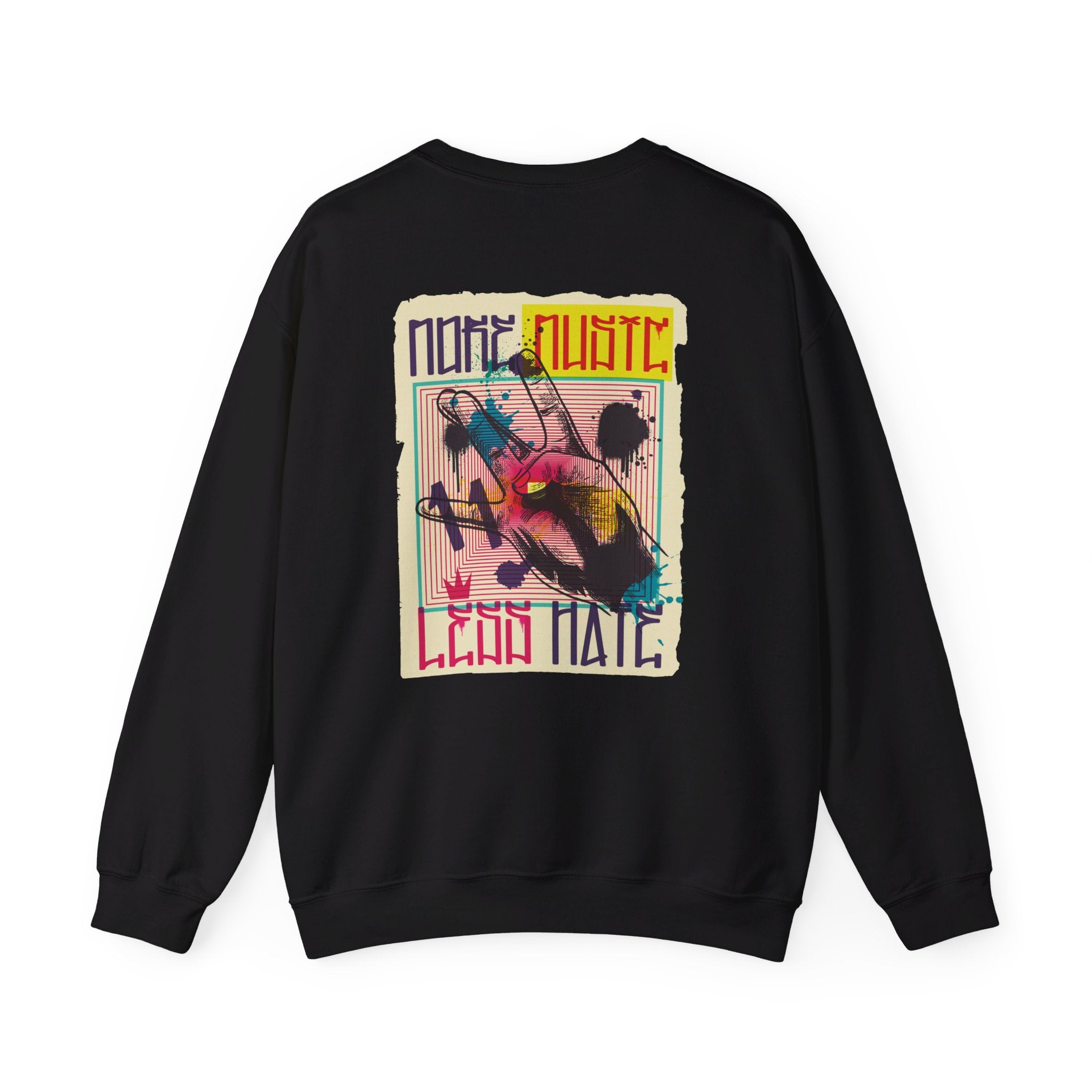 West Side - Urban Graffiti - Back Design - Premium Unisex Heavy Blend™ Crewneck Sweatshirt