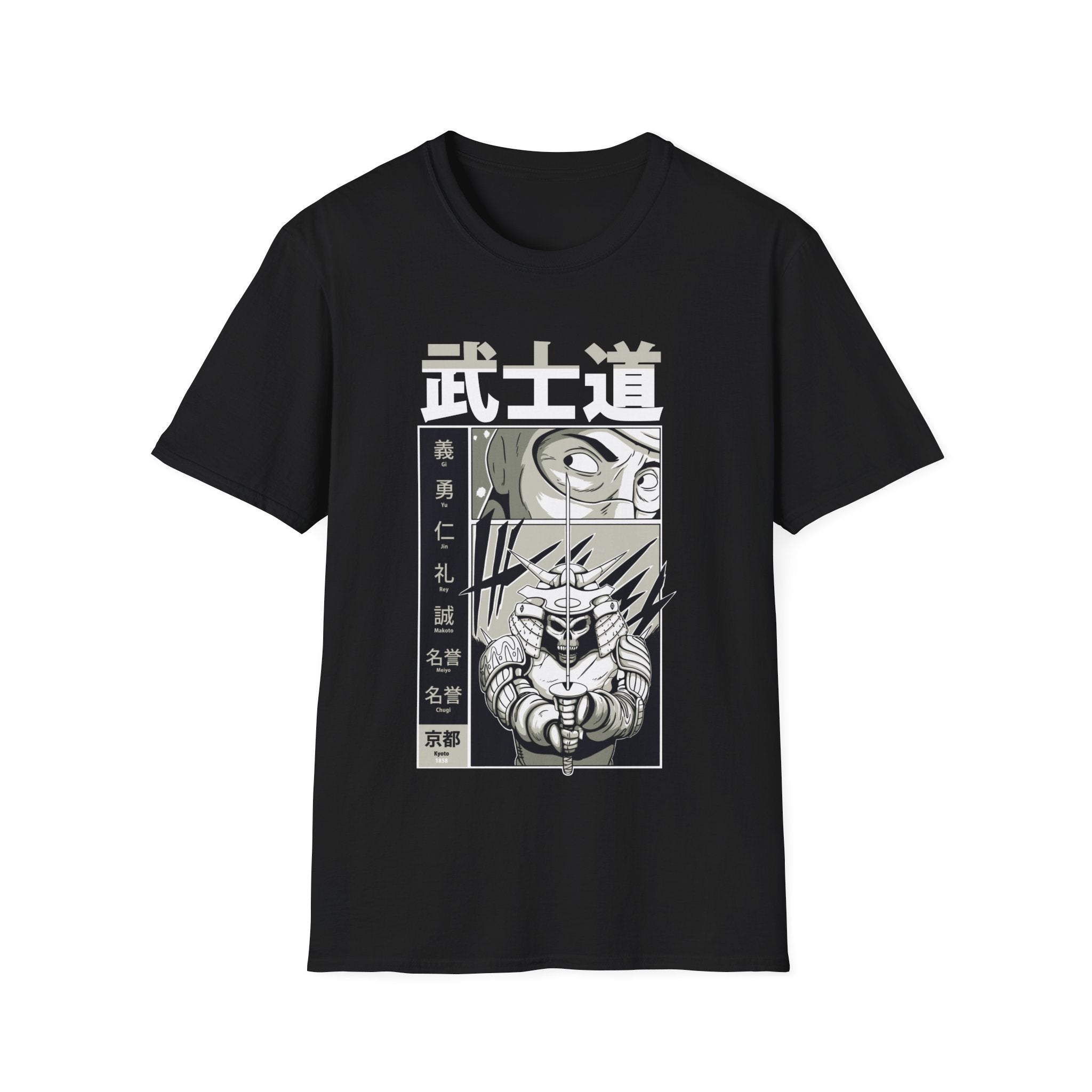 Skull Samurai - Samurai Manga - Unisex T-Shirt - Front Print