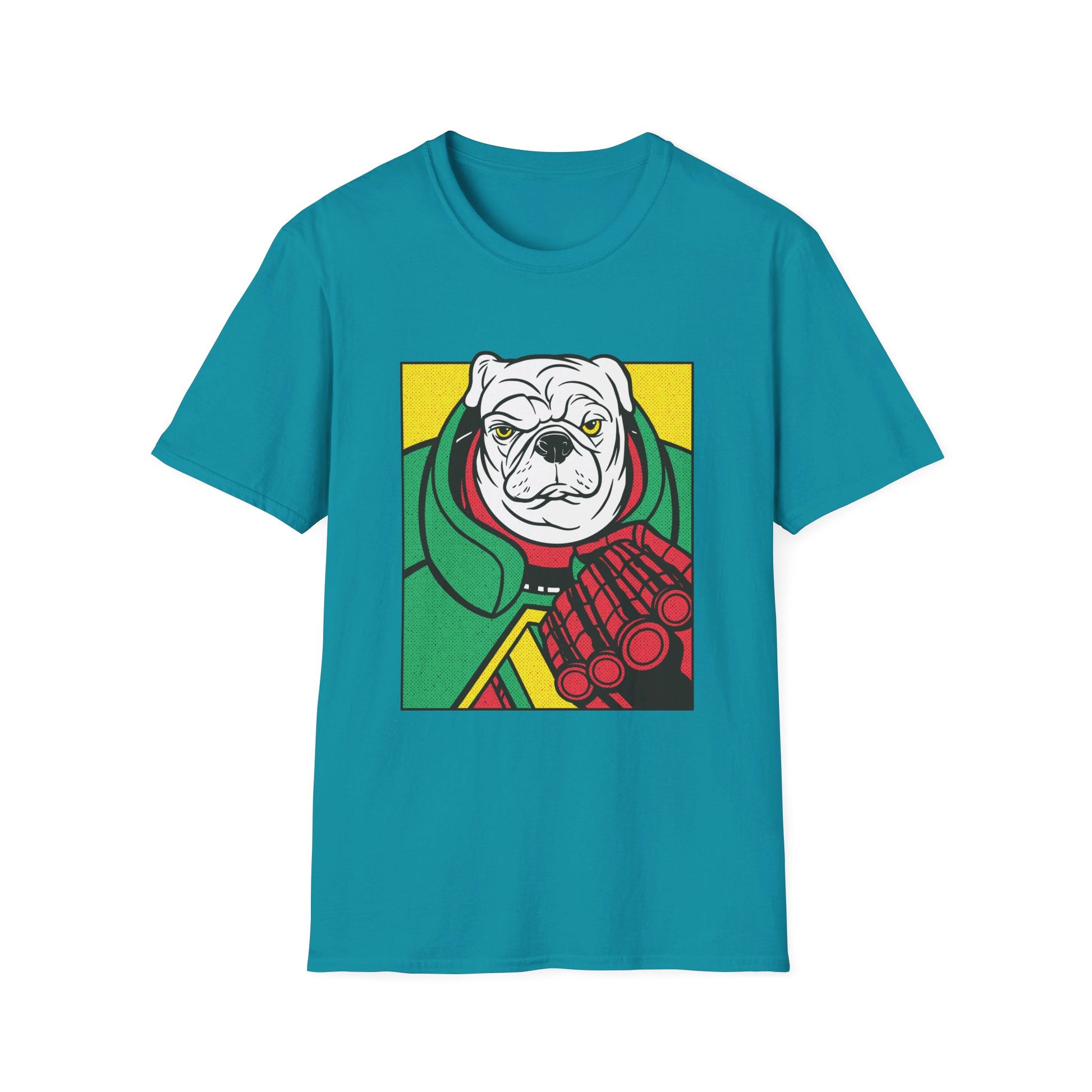 Pug Angry Dog - Comic Mafia - Front Design - Premium Bio Unisex T-Shirt - Pure Face Streetwear