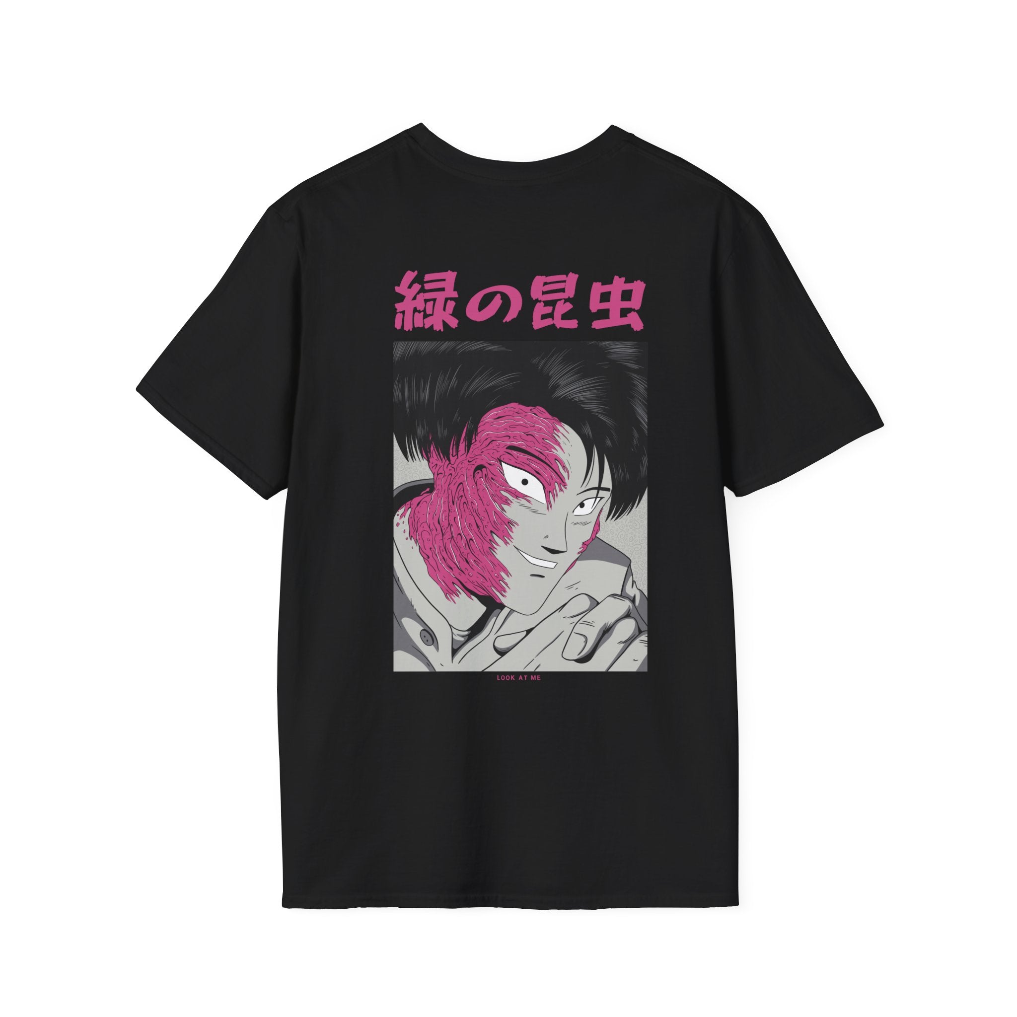 Look at me - Japanese Horror - Unisex T-Shirt - Back Print