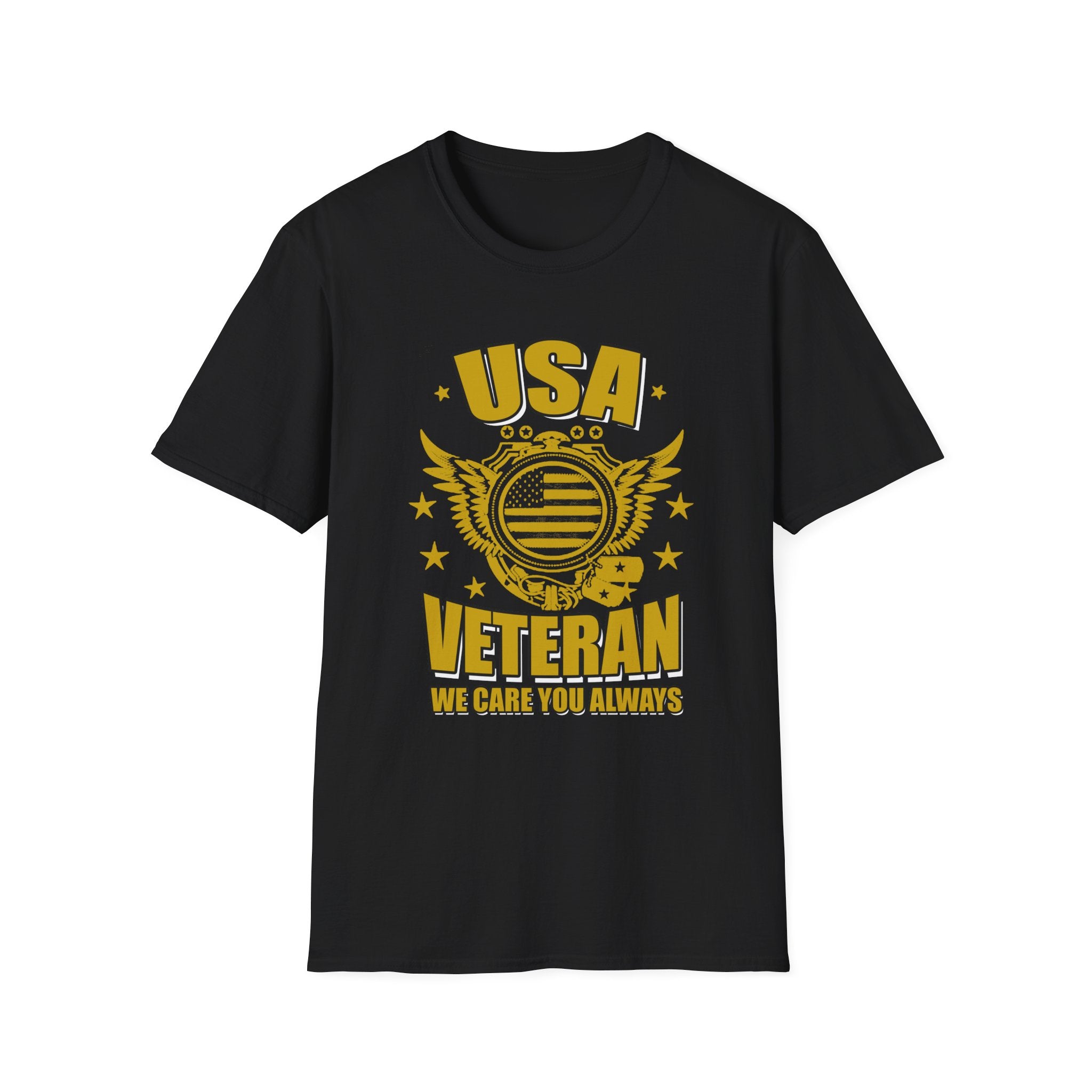 USA Veteran we care you always - Veteran - Front Design - Premium Bio Unisex T-Shirt