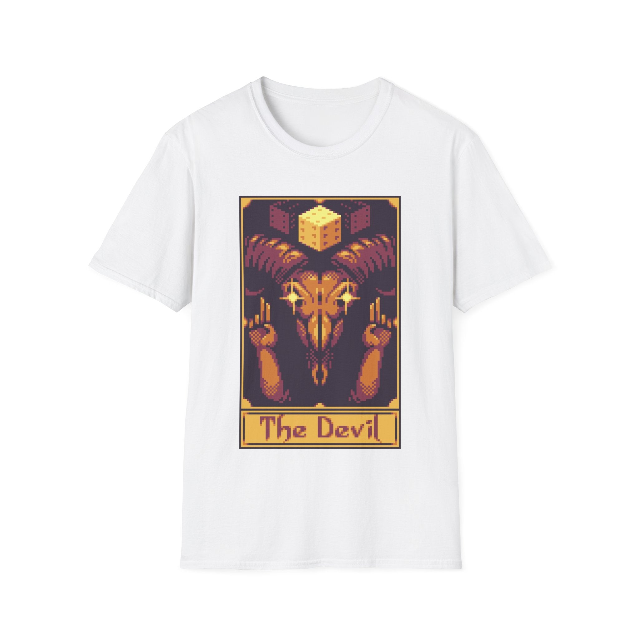 The Devil - Pixel Tarot 8 bit - Unisex T-Shirt