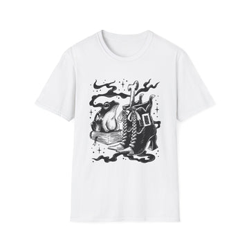 Witch Elements - Dark Magic In Black & White - Unisex T-Shirt